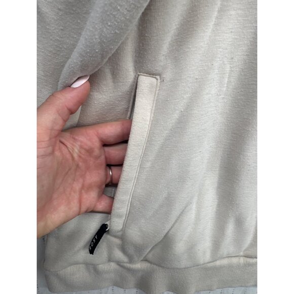 Roxy Womens Hoodie Sz XL Liberty Fleece Snowboarding Black/Beige Floral Beachy - Picture 3 of 13